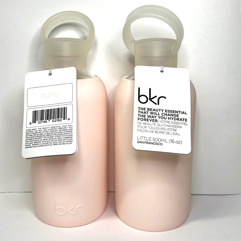 BAR TUTU GLASS WATER BOTTLE BOUNDLE 2PC LOT